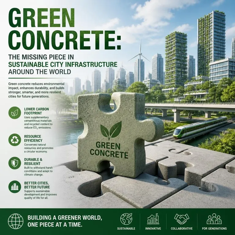 Green Concrete: The Missing Piece in Sustainable City Infrastructure Around the World