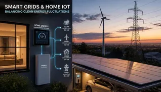 Smart Grids and Home IoT: Balancing Clean Energy Fluctuations