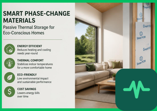 Smart Phase-Change Materials: Passive Thermal Storage for Eco-Conscious Homes