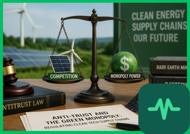 Anti-Trust and the Green Monopoly: Regulating Clean Tech Supply Chains
