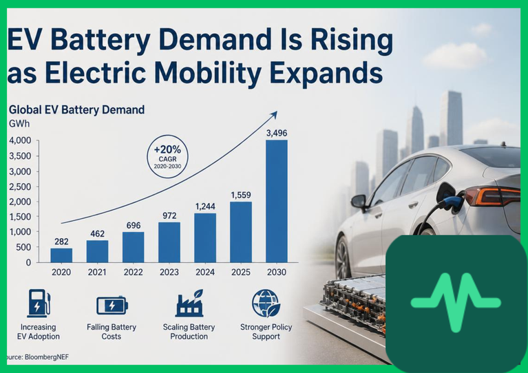 EV Battery Demand Is Rising as Electric Mobility Expands