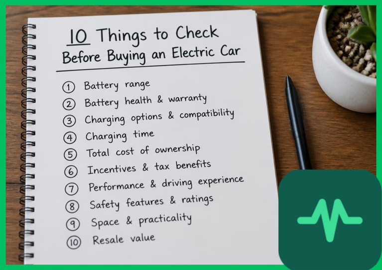 10 Things to Check Before Buying an Electric Car