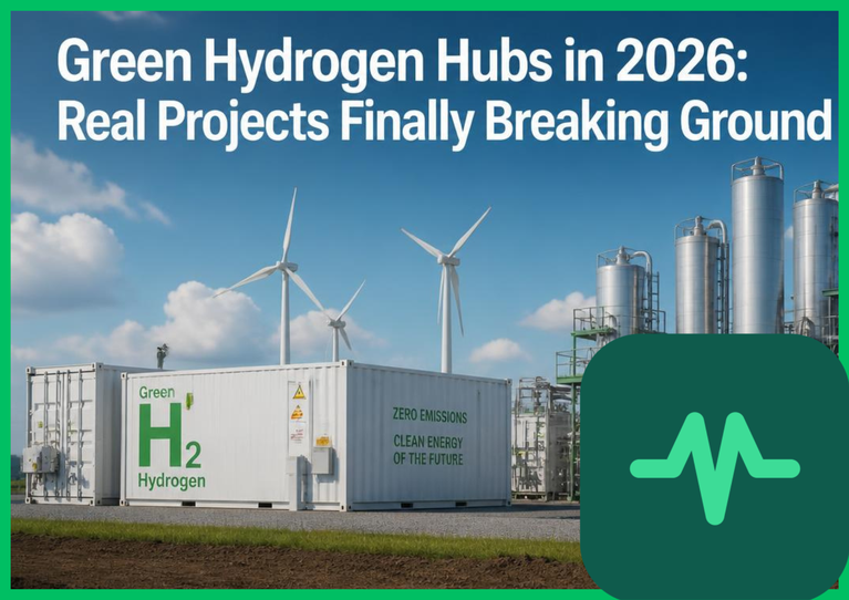 Green Hydrogen Hubs in 2026: Real Projects Finally Breaking Ground