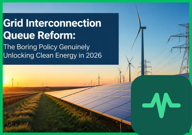 Grid Interconnection Queue Reform: The Boring Policy Genuinely Unlocking Clean Energy in 2026