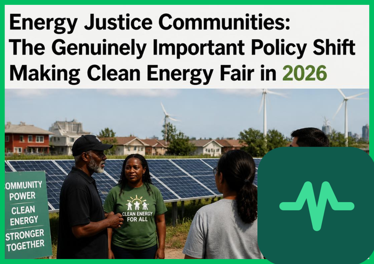 Energy Justice Communities: The Genuinely Important Shift Making Clean Energy Fair in 2026