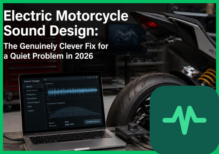 Electric Motorcycle Sound Design: The Genuinely Clever Fix for a Quiet Problem in 2026