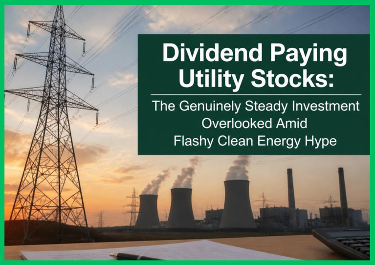 Dividend Paying Utility Stocks: The Genuinely Steady Investment Overlooked Amid Flashy Clean Energy Hype