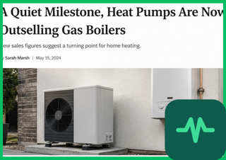 A Quiet Milestone, Heat Pumps Are Now Outselling Gas Boilers