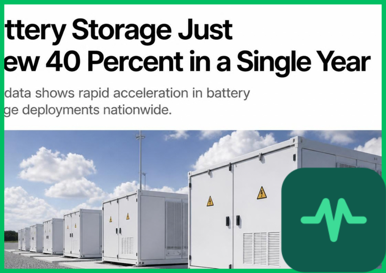 Battery Storage Just Grew 40 Percent in a Single Year