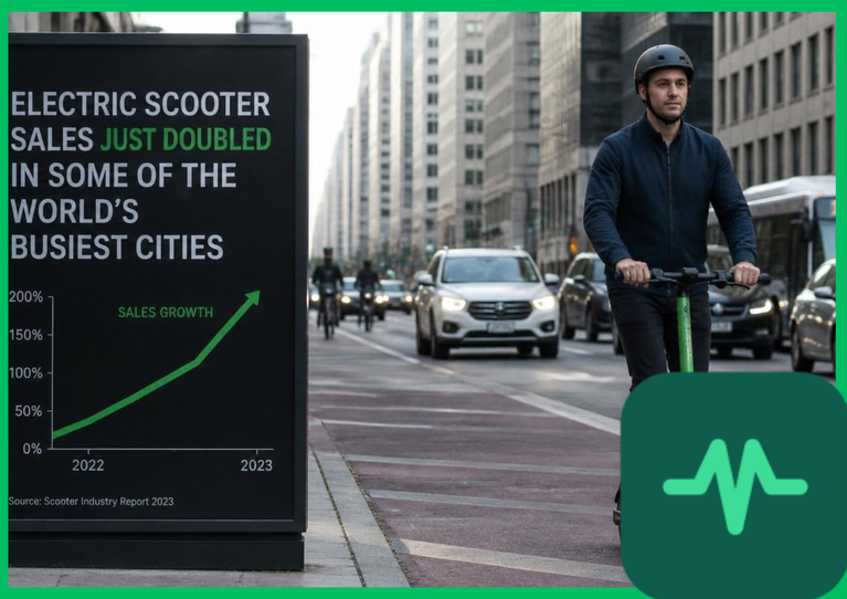 Electric Scooter Sales Just Doubled in Some of the World's Busiest Cities