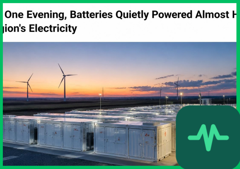 For One Evening, Batteries Quietly Powered Almost Half a Region's Electricity