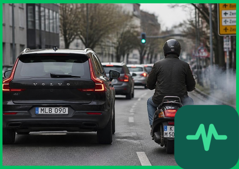 That Small Scooter Might Pollute More Than the Car Next to It